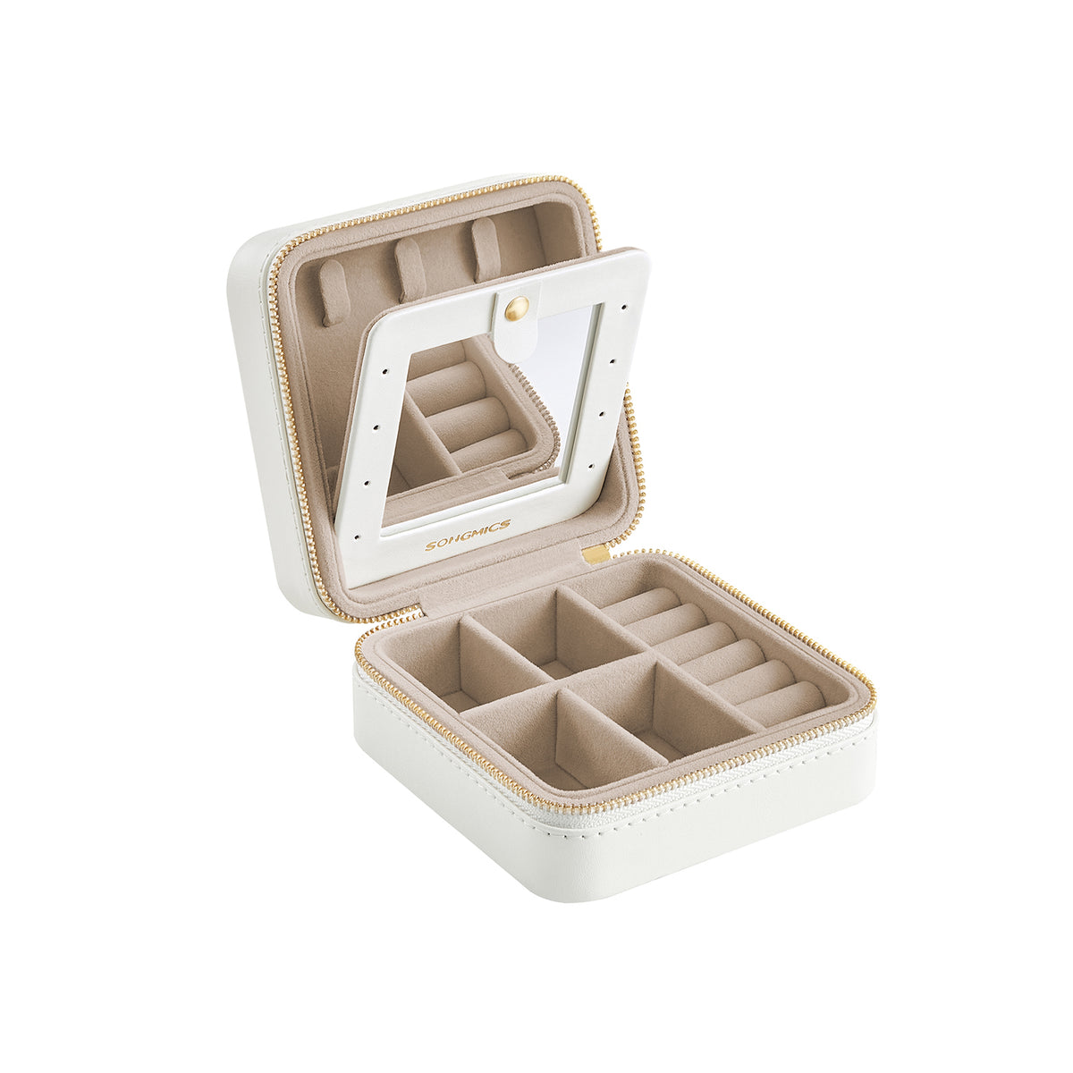 QUIIEOSKIA Scatola Portagioie Da Viaggio Piccolo Organizer Per - Foto 3