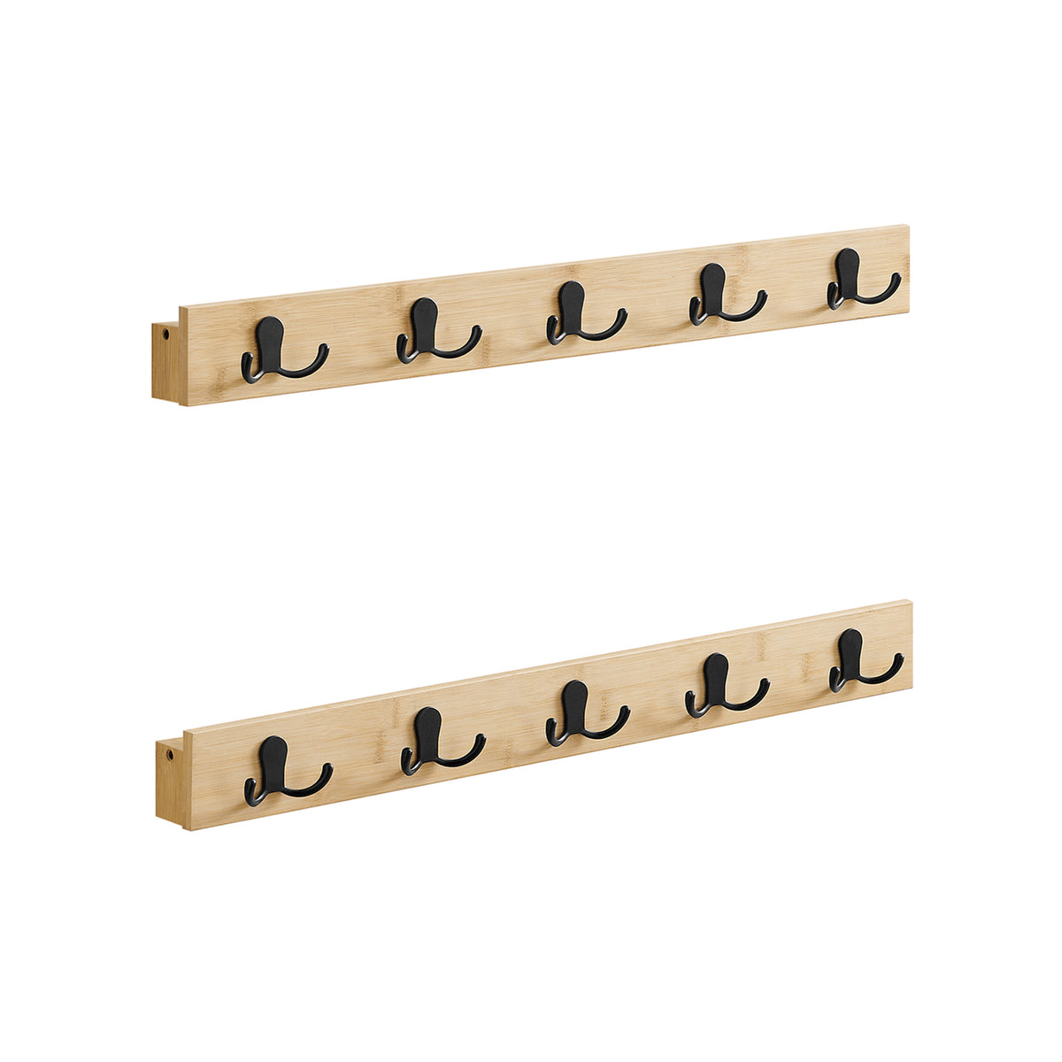 Ganci Appendiabiti Da Parete Belvanr - Set 6 Pezzi Colorati Doppi In Metallo