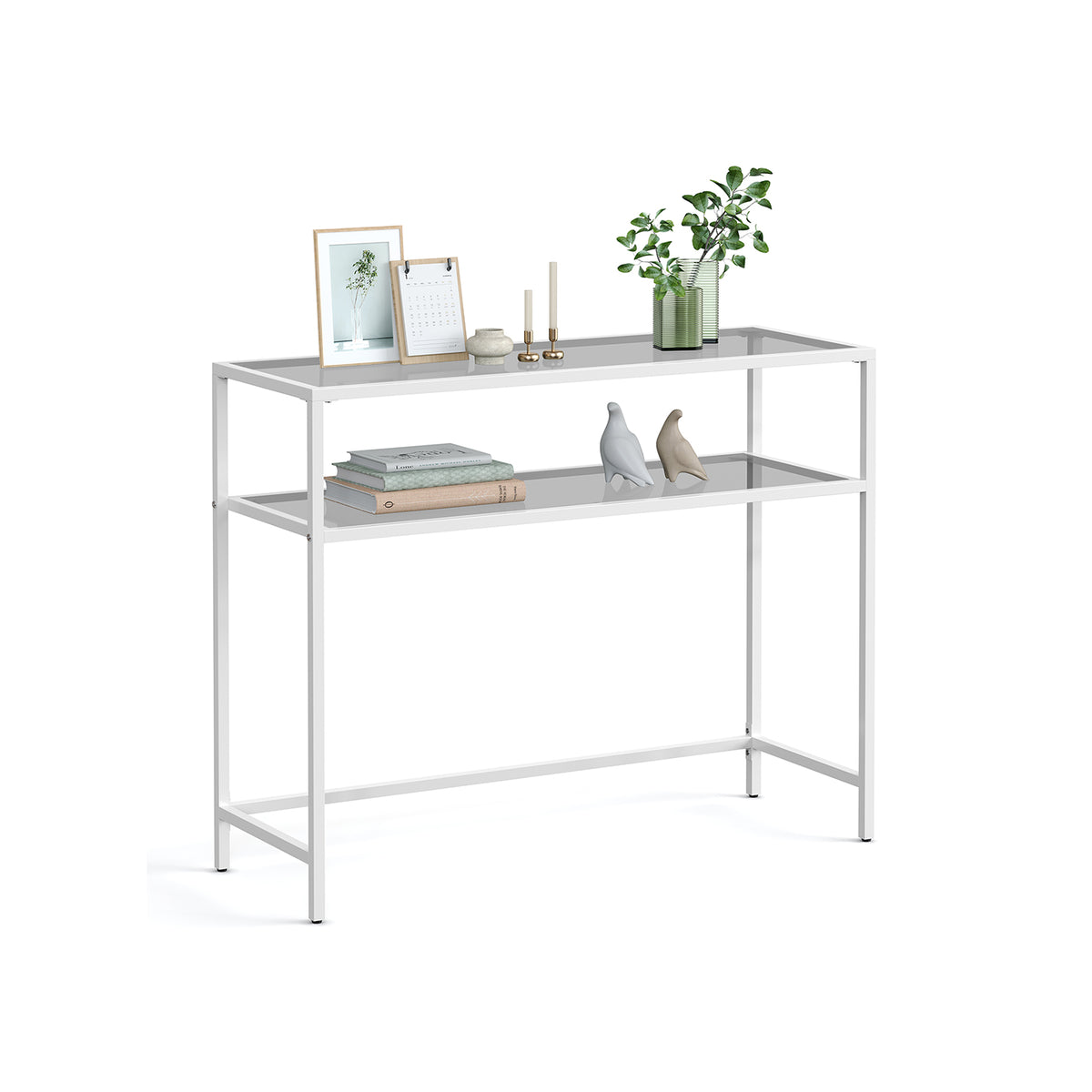 Palazzo Vic525 Tavolo Consolle Hollywood Glamour – 111 Cm, Vetro Specchiato, Argento, Con Cassetti, Per Ingresso E Soggiorno