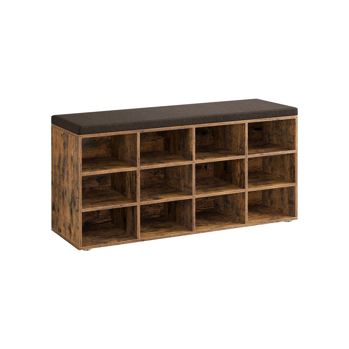 Scarpiera con panca 60x49x35 cm bianca SCAT7