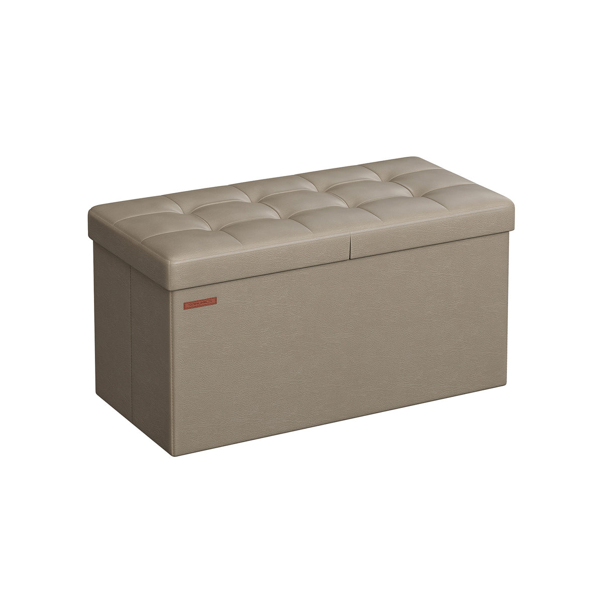 Cassapanca Bukit con Seduta Imbottita Ottomana Contenitore 118x37x43 cm
