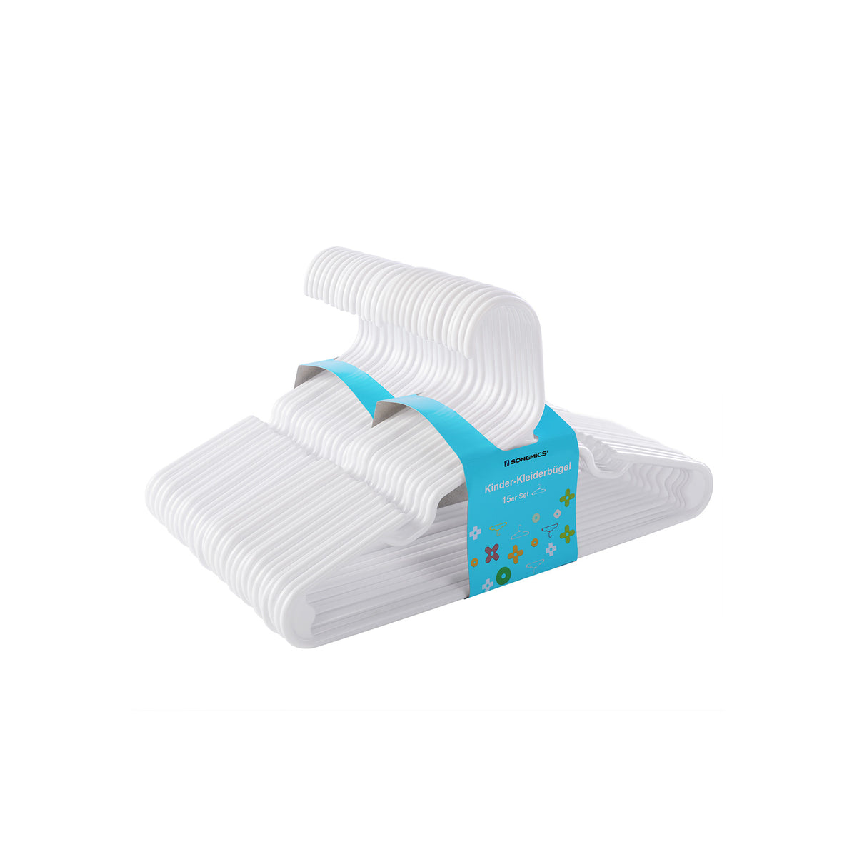 SONGMICS Grucce in Plastica per Bambini, Set di 30, Appendini con SONGMICS Grucce in Plastica per Bambini, Set di 30, Appendini con