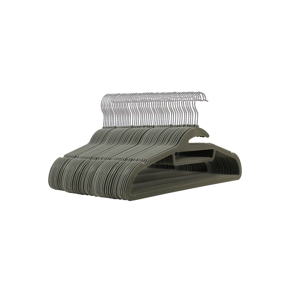 Relaxdays Set Da 24 Grucce Appendiabiti, Rivestiento Antiscivolo, Salvaspazio, Pantaloni - Foto 8