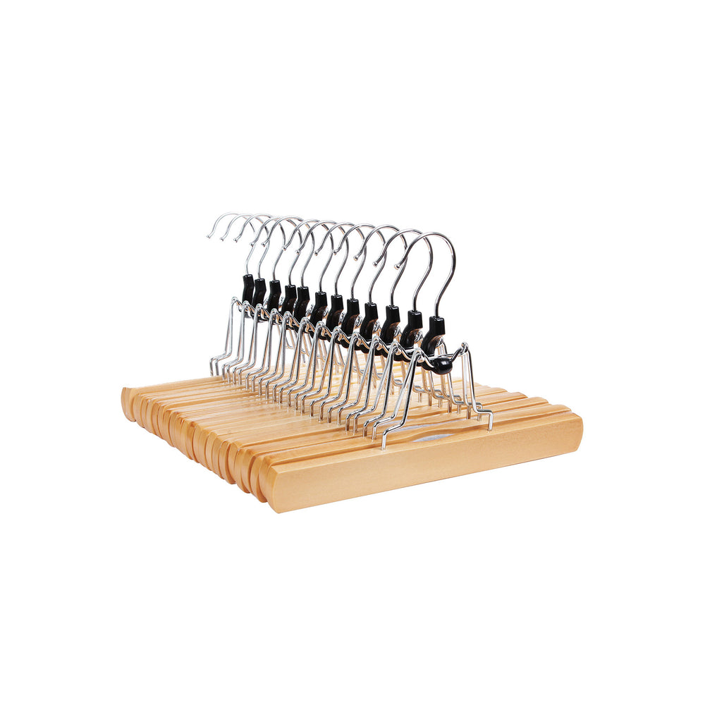 Set di 12 grucce in acciaio plastificato antiscivolo per pantaloni 5 barre MSV Set di 12 grucce in acciaio plastificato antiscivolo per pantaloni 5 barre MSV
