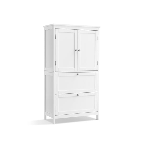 Mobile da Bagno con 2 Cassetti Bianco