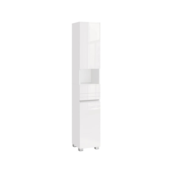 Mobiletto da Bagno Salvaspazio Regolabile 30 x 30 x 170 cm Grigio Mistico