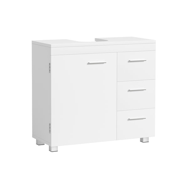 Mobile Sottolavabo per Bagno 30 x 70 x 64 cm Bianco Nuvola