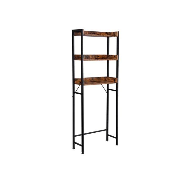 Scaffale sopra WC Marrone e Nero