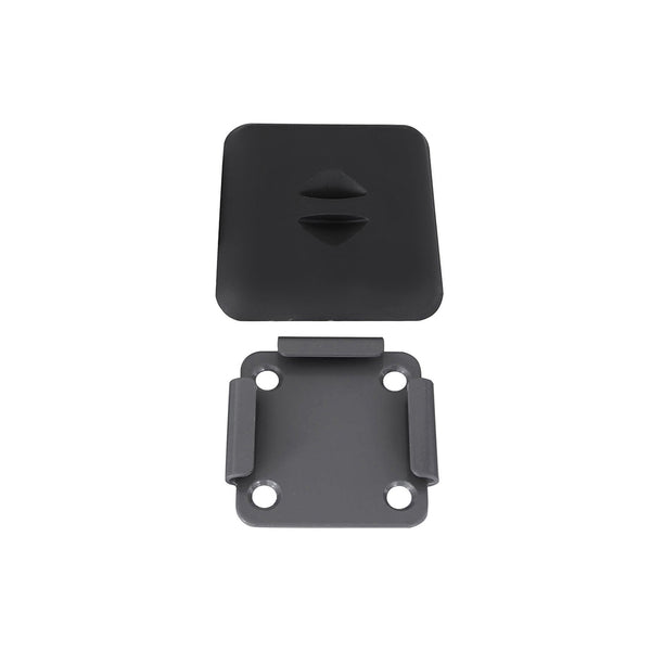 Piastra Base per Palo di Supporto di Tenda con Copertura Laterale Grigio