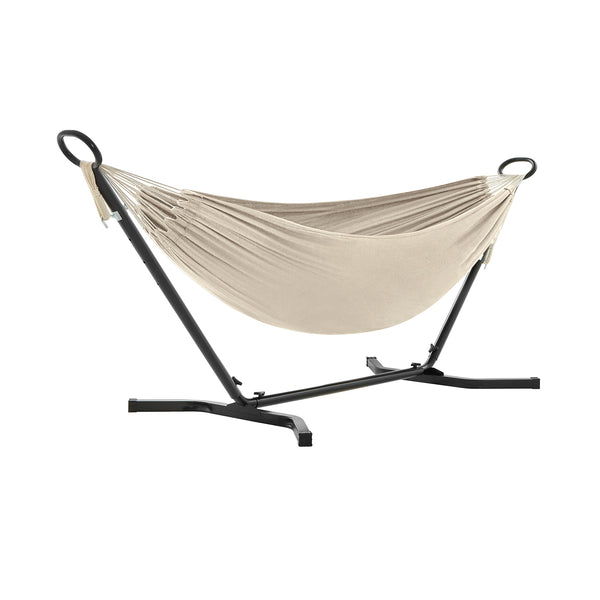 Amaca con Stand 210 x 150 cm Stand Nero e Amaca Beige