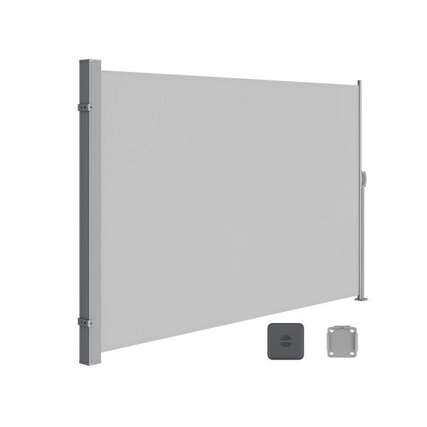 Tenda Laterale 200 x 350 cm Grigio Chiaro