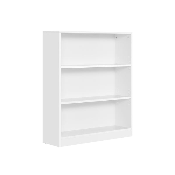 Libreria a 3 piani con ripiani regolabili
