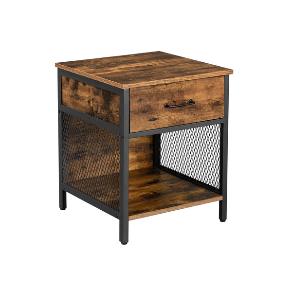 Tavolino Marrone Vintage e Nero