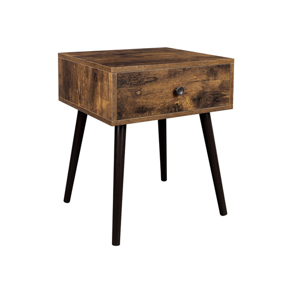 Tavolino con cassetto e gambe oblique