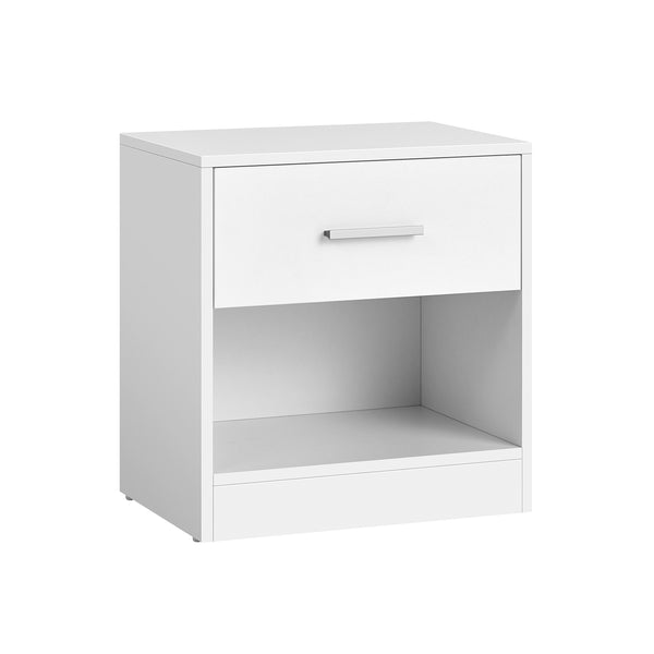Comodino con Cassetto Bianco