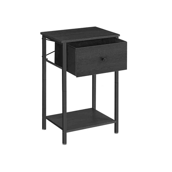 Comodino con Cassetto di Tessuto