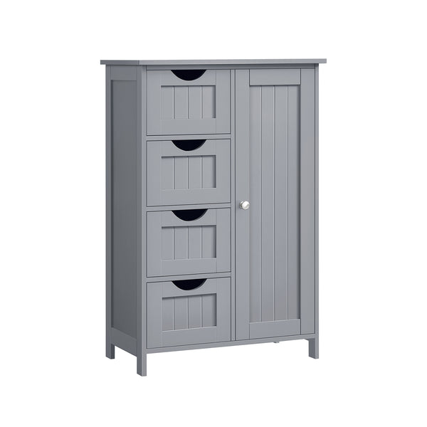 Mobile da Bagno, con 4 Cassetti,  30 x 55 x 82 cm