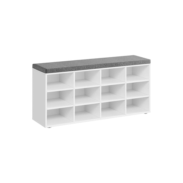 Porta Orologi a 12 Scomparti Bianco