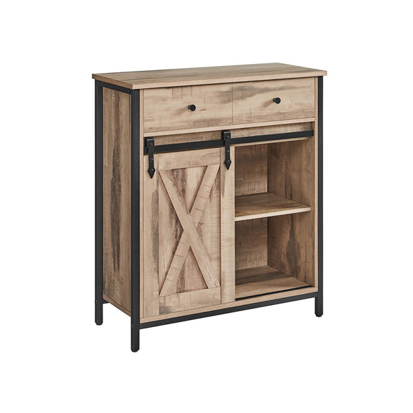 Credenza, Mobile da Cucina, con Anta Scorrevole, 30 x 70 x 80 cm