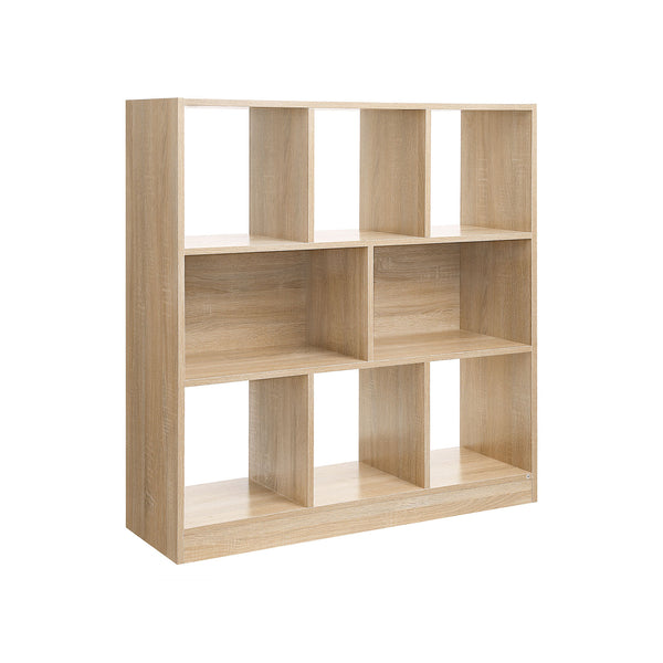Libreria da Esposizione da Soggiorno Studio Ufficio con 8 Scomparti Rovere