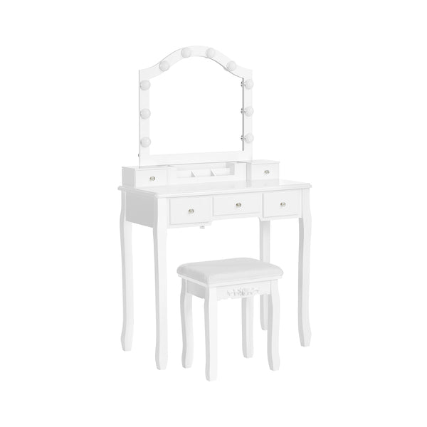 Toeletta con 10 Lampadine Dimmerabili