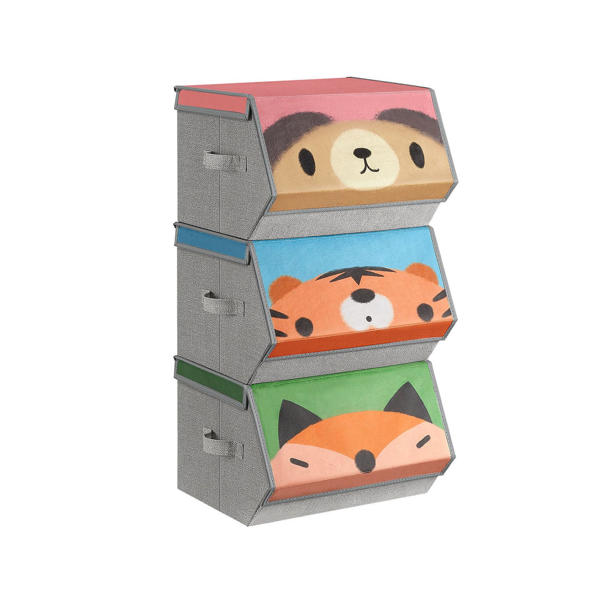 Confezione da 2 contenitori portaoggetti con coperchio, organizer pieghevole per guardaroba, organizer per vestiti con maniglia, grigio, XL | Leroy Merlin Confezione da 2 contenitori portaoggetti con coperchio, organizer pieghevole per guardaroba, organizer per vestiti con maniglia, grigio, XL | Leroy Merlin
