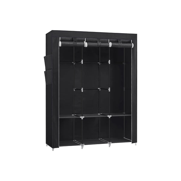 Armadio in Tessuto 45 x 130 x 167 cm Nero