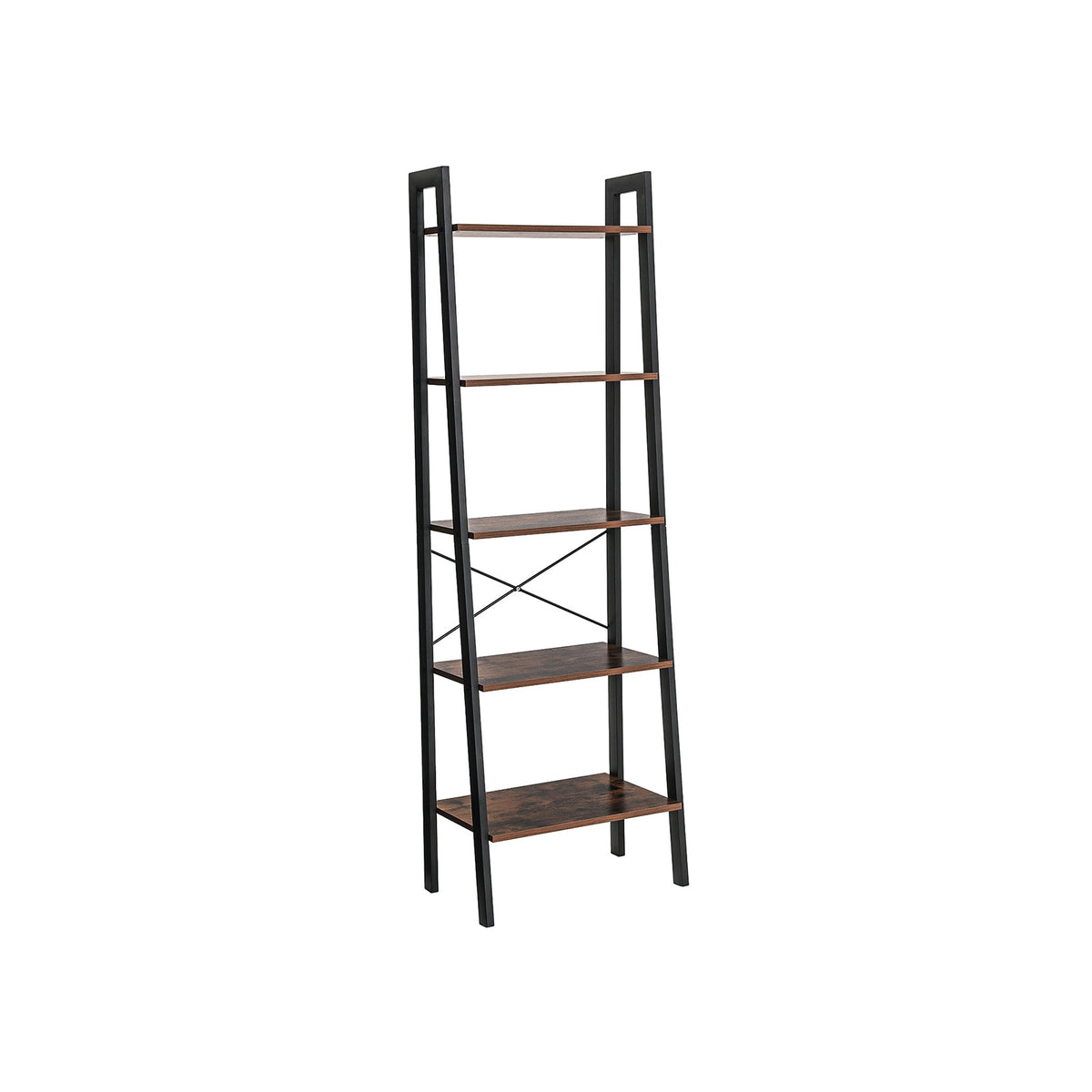 Himix Scaffale A 5 Ripiani Con 20 Ganci – Colore Rosso – Pratico E Funzionale