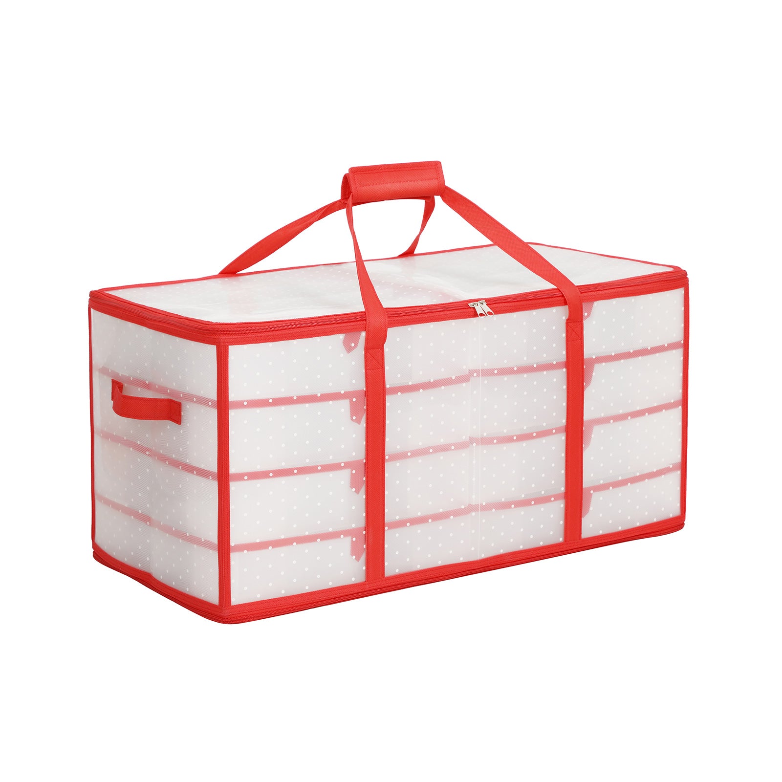 Contenitore Palline Di Natale 128 Scomparti - Scatola Organizer 62x31x32cm, Pieghevole, In PVC - Foto 13