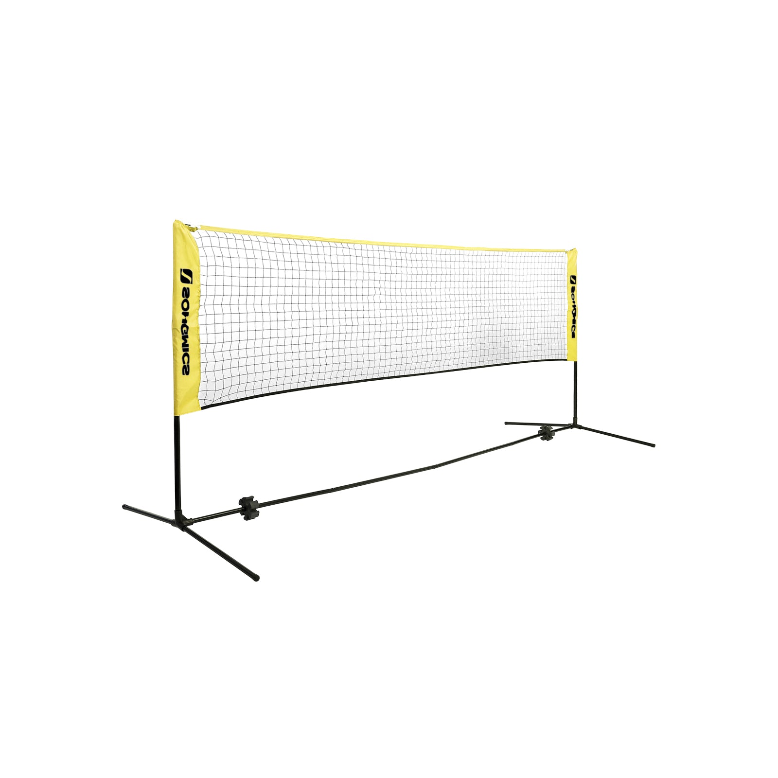 Rete da pallavolo portatile all'aperto rete da Tennis da Badminton  regolabile pieghevole con palo di supporto per parco acquatico da spiaggia  all'aperto